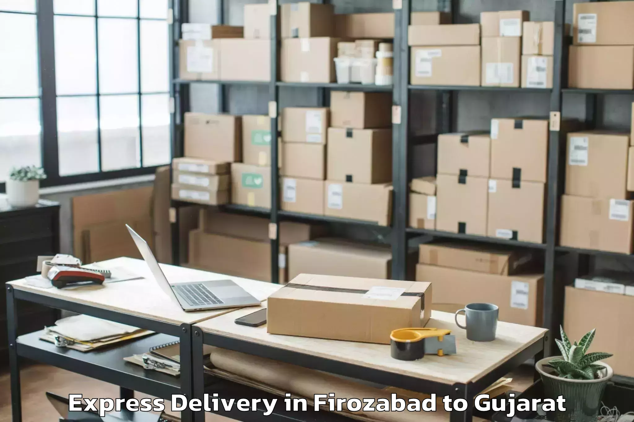 Book Firozabad to Dhuwaran Express Delivery Online